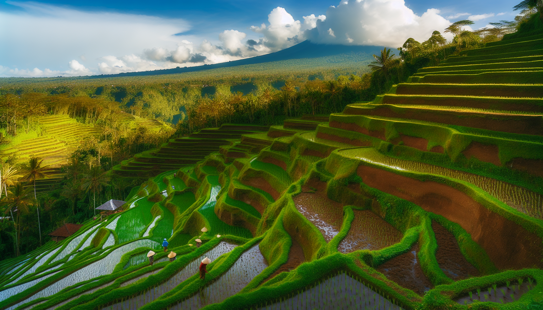 Idyllic rice terraces in Sidemen Valley