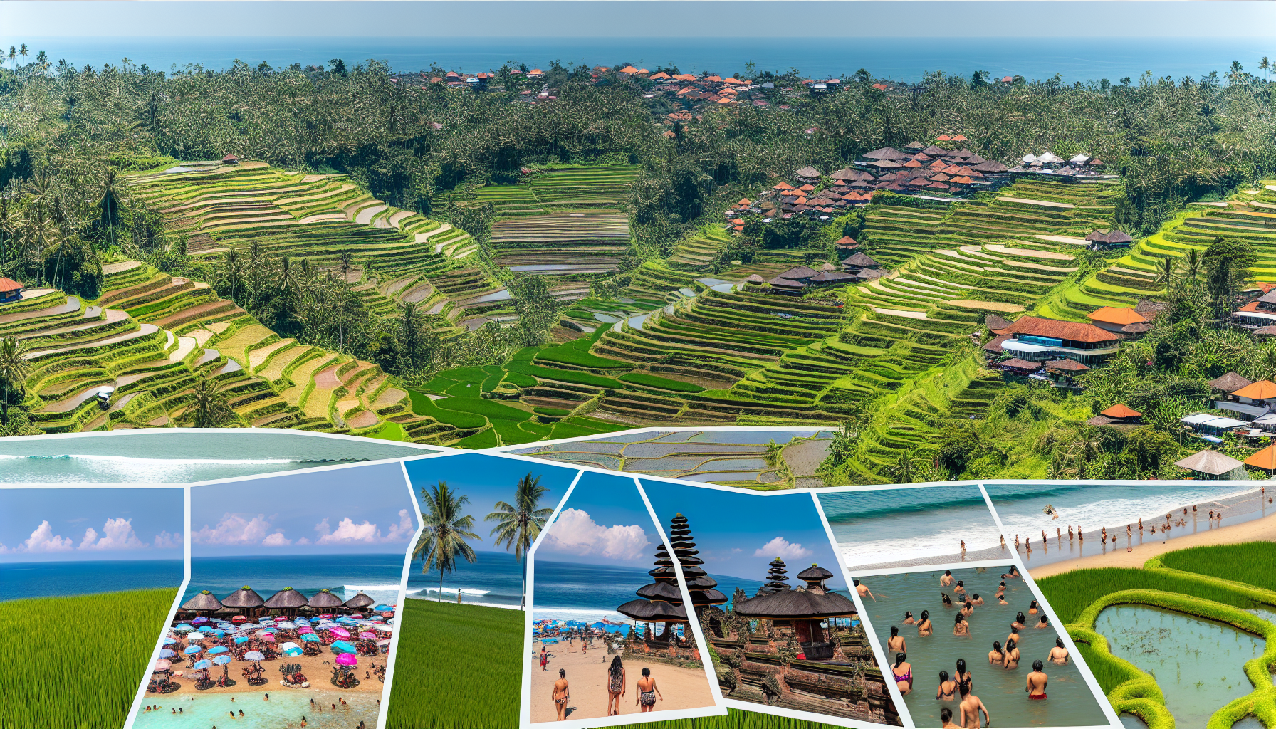 Scenic view of Bali's key areas