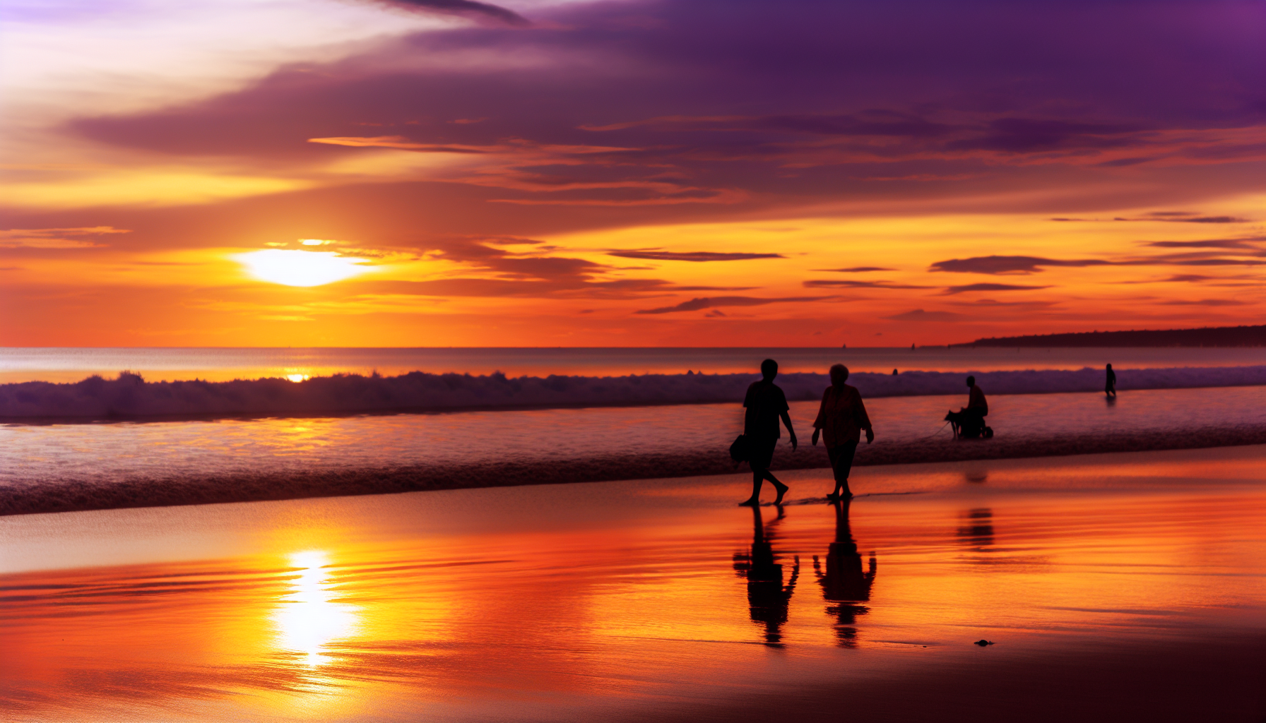 Sunset at Dreamland beach