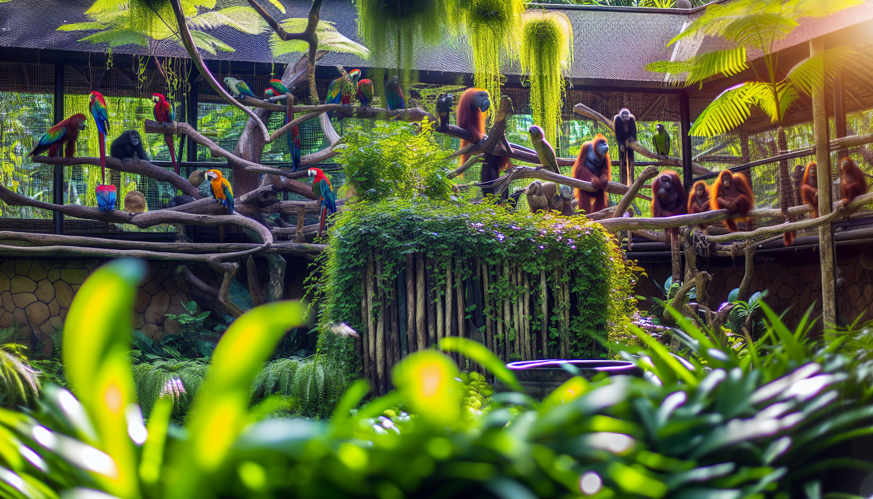Exotic wildlife at Bali Zoo
