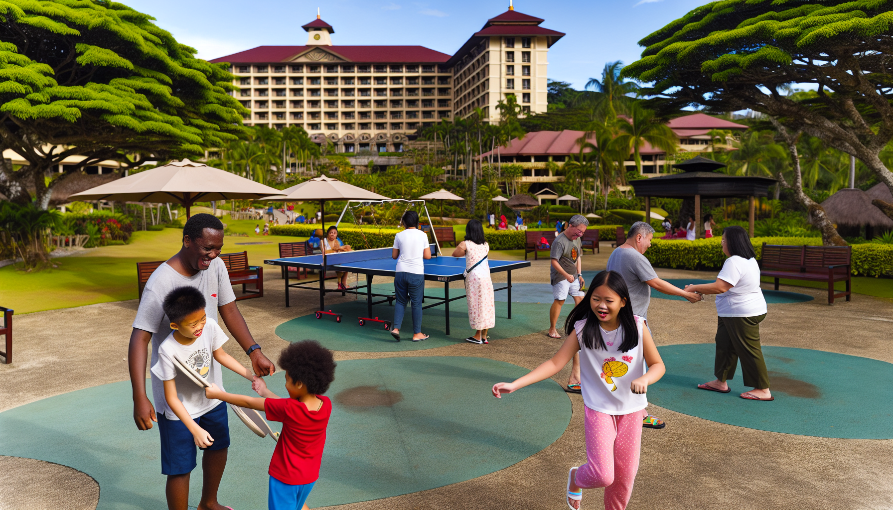 Family-friendly hotel outdoor activities