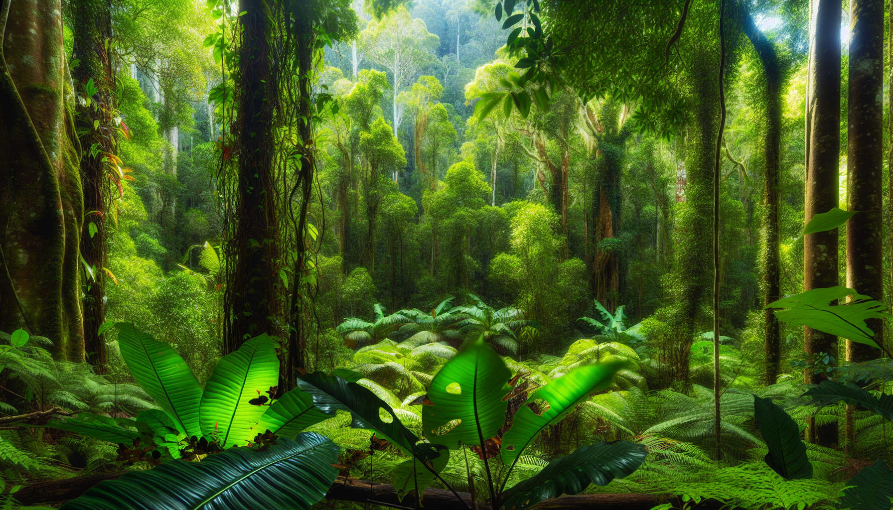 Lush rainforest in North Queensland